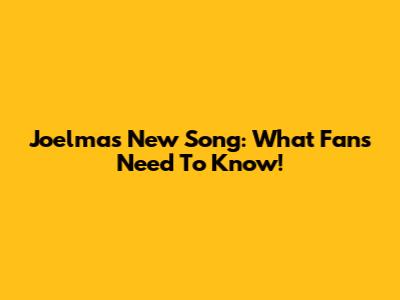 Joelma's New Song: What Fans Need To Know!